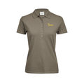 Tees Women's Luxury Polo in Clay — front