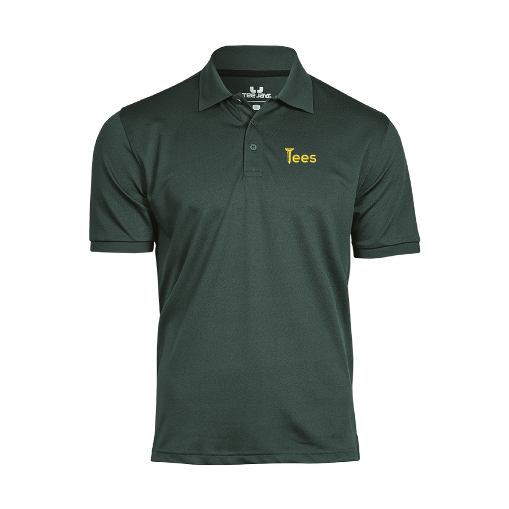 Tees Golf Polo in Dark Green — front