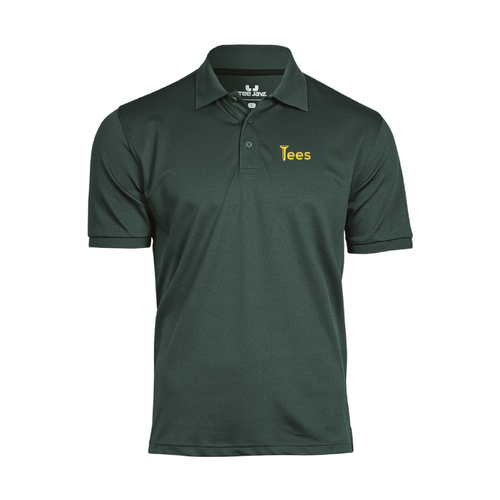 Tees Golf Polo in Dark Green — front